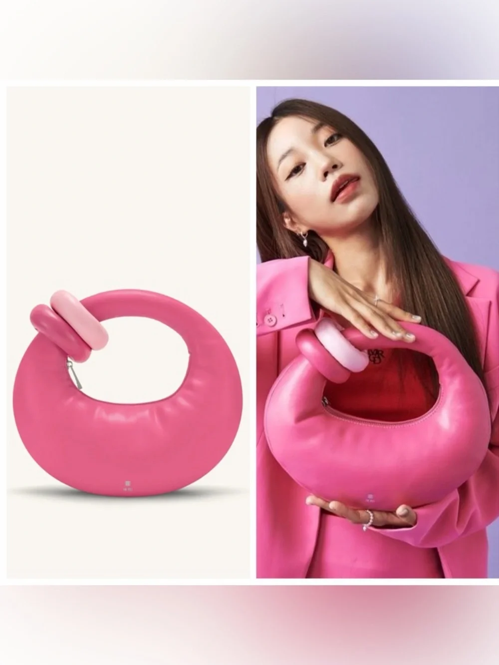 BRAND NEW! JW PEI Abacus Top Handle Bag Hot / Light Barbie Pink Satchel Shoulder